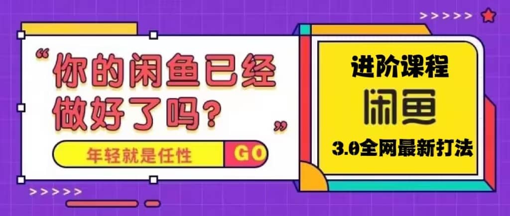 火爆全网的咸鱼玩法进阶课程，咸鱼进阶课程-先锋思维