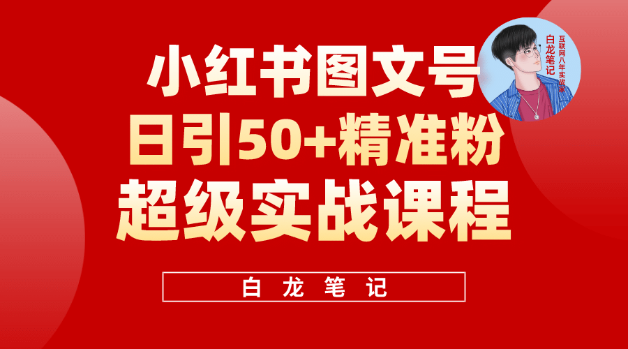 小红书图文号日引50 精准流量，超级实战的小红书引流课，非常适合新手-先锋思维
