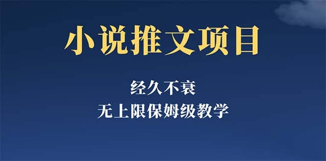 经久不衰的小说推文项目，单号月5-8k，保姆级教程，纯小白都能操作-先锋思维