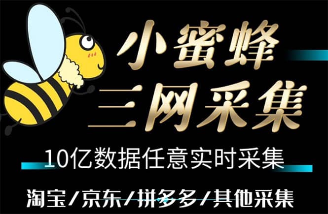 小蜜蜂三网采集，全新采集客源京东拼多多淘宝客户一键导出-先锋思维