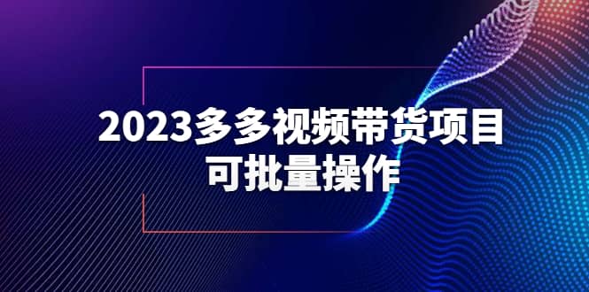 2023多多视频带货项目，可批量操作【保姆级教学】-先锋思维