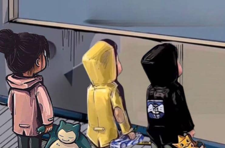 橱窗看车男孩汽车头像制作项目-先锋思维