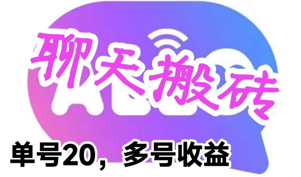 最新蓝海聊天平台手动搬砖，单号日入20，多号多撸，当天见效益-先锋思维