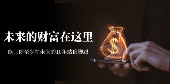 某收费文章《未来的财富在这里》能让你至少在未来的10年站稳脚跟-先锋思维