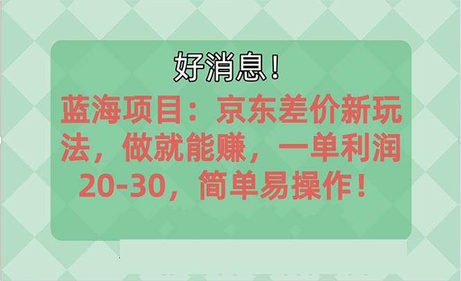 越早知道越能赚到钱的蓝海项目：京东大平台操作，一单利润20-30，简单…-先锋思维