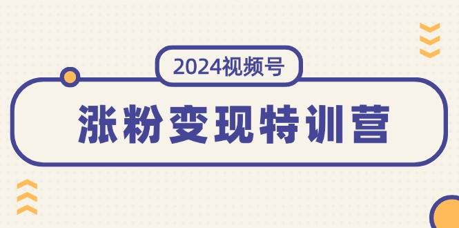 2024视频号-涨粉变现特训营：一站式打造稳定视频号涨粉变现模式（10节）-先锋思维