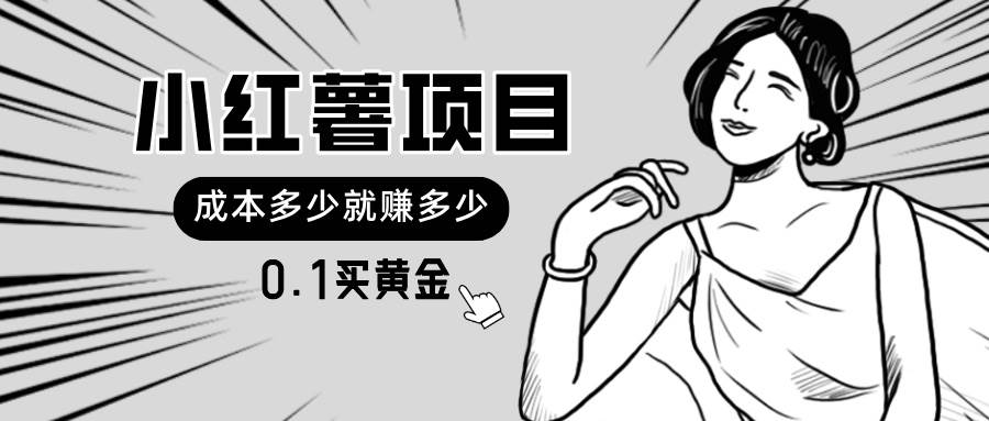 小红薯暴力项目，0.1买黄金。操作简单，日入无上限，可无限扩大。-先锋思维
