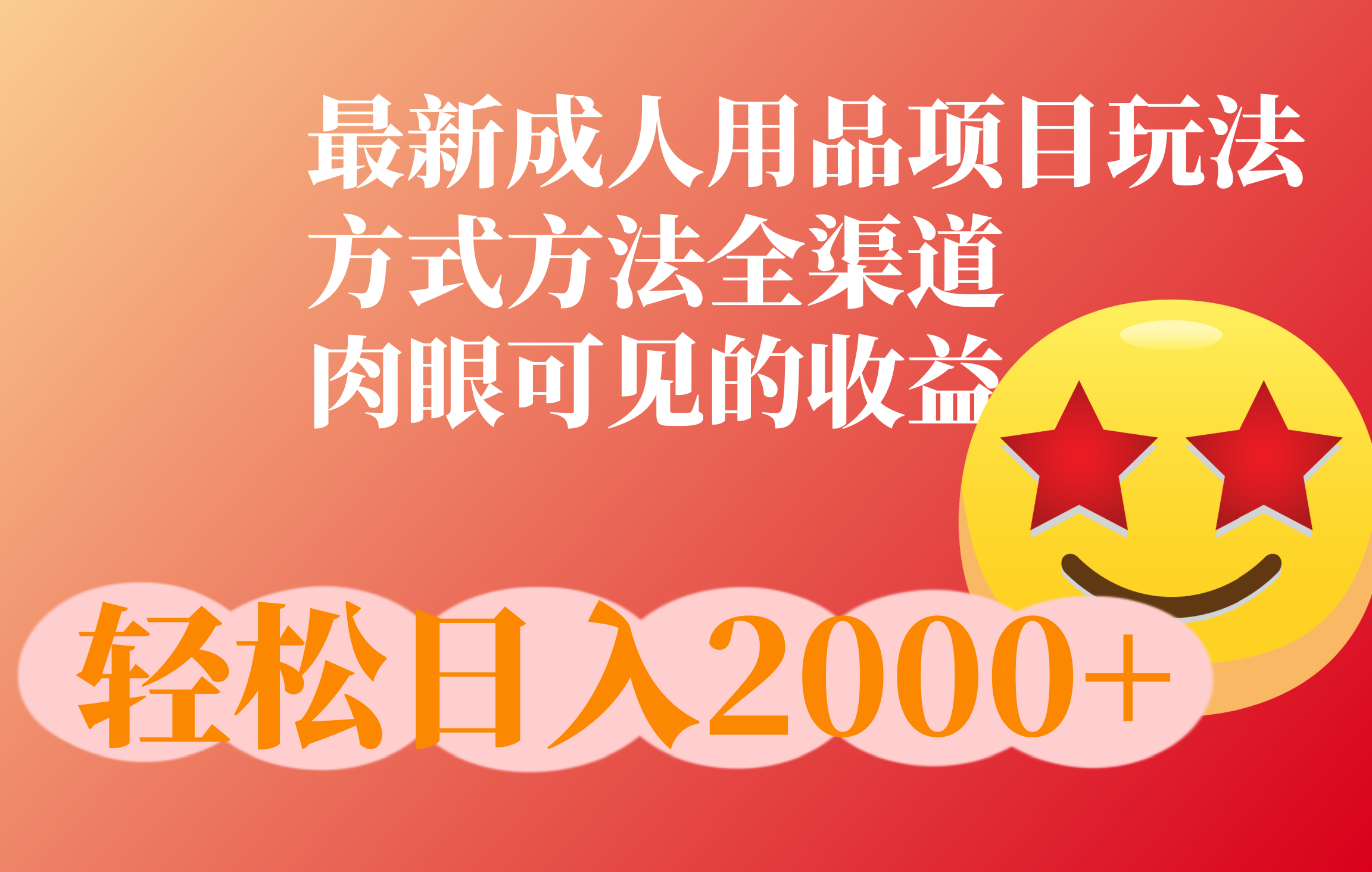 成人用品项目最新玩法，方式方法全渠道-先锋思维