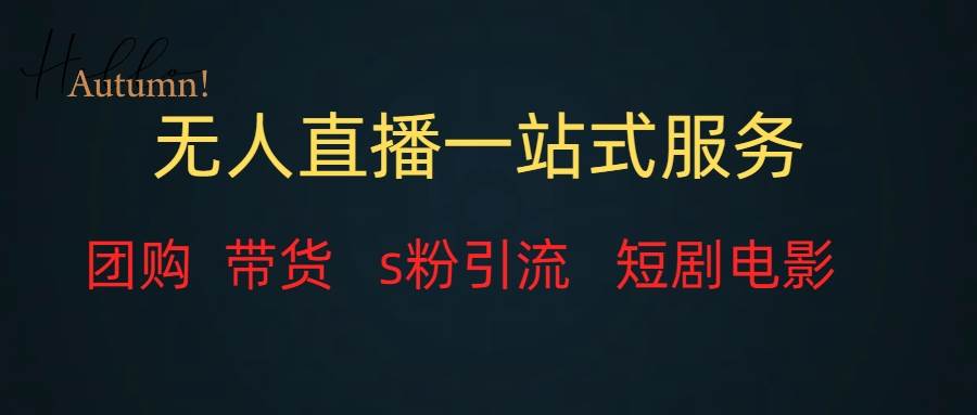无人直播全套服务，变现稳定-先锋思维