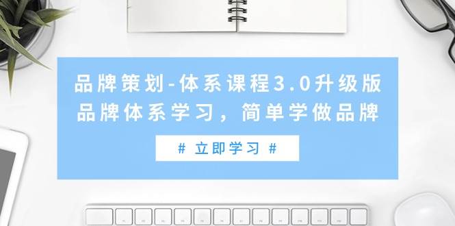 品牌策划-体系课程3.0升级版，品牌体系学习，简单学做品牌（高清无水印）-先锋思维