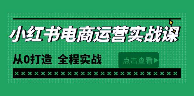 最新小红书·电商运营实战课，从0打造  全程实战（65节视频课）-先锋思维