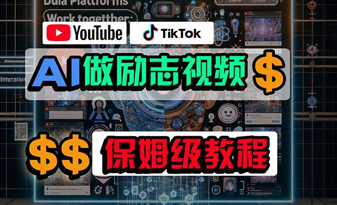 利用AI制作励志视频，在YouTube和TikTok赚钱，小白可做（附工具）-先锋思维