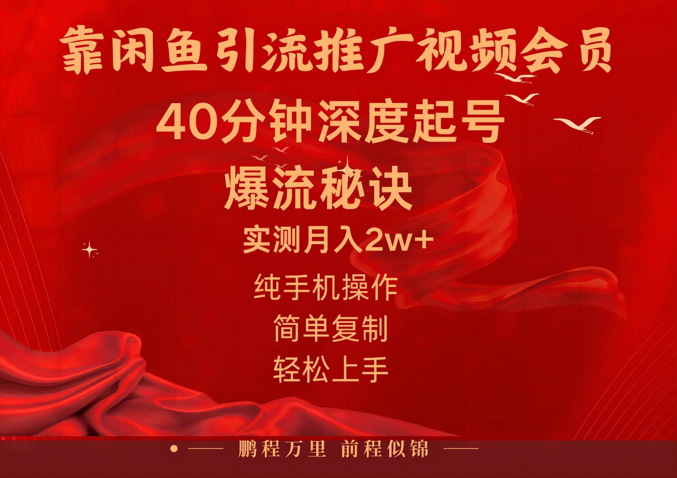 闲鱼暴力引流推广视频会员，能做到日入2W+，操作简单-先锋思维